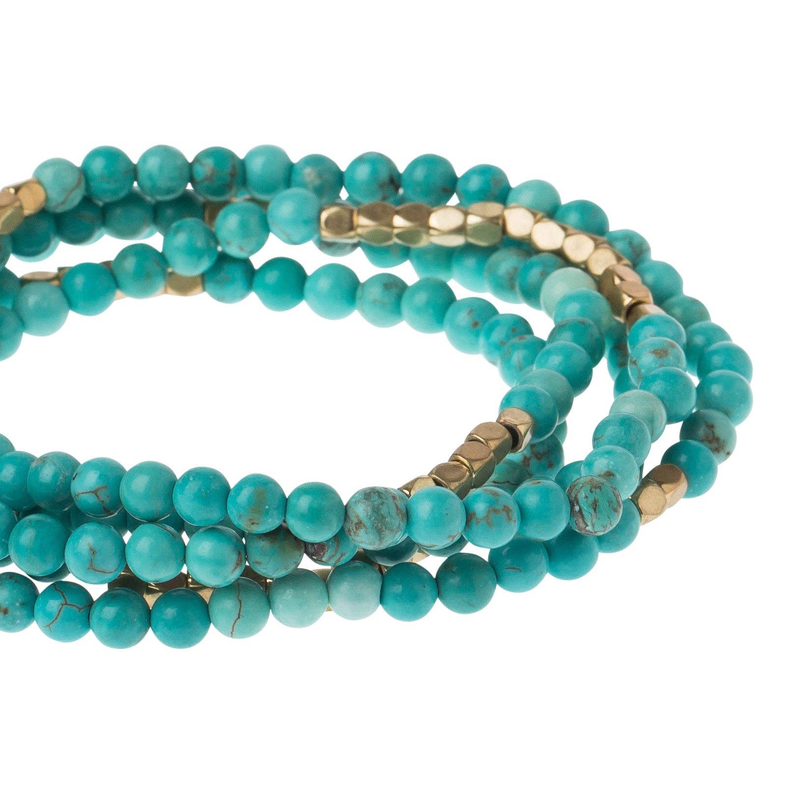Stone Wrap: Turquoise & Gold