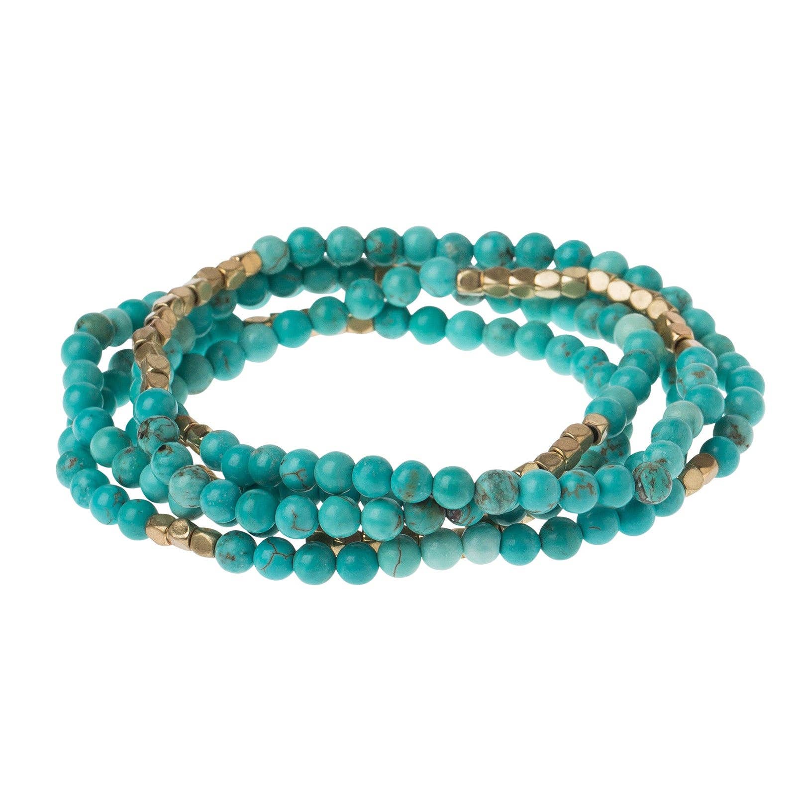 Stone Wrap: Turquoise & Gold