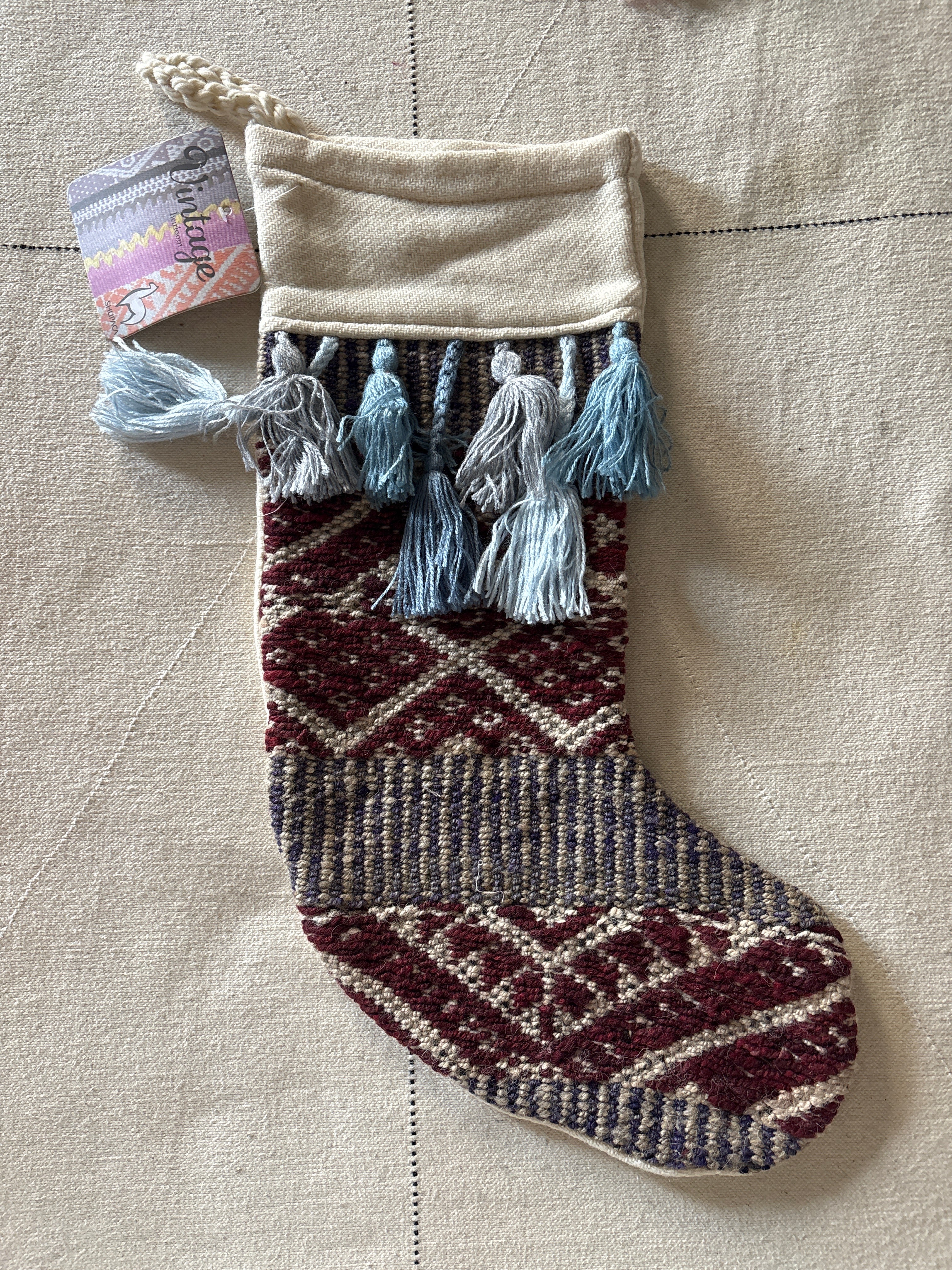 Heirloom Alpaca Wool Stocking