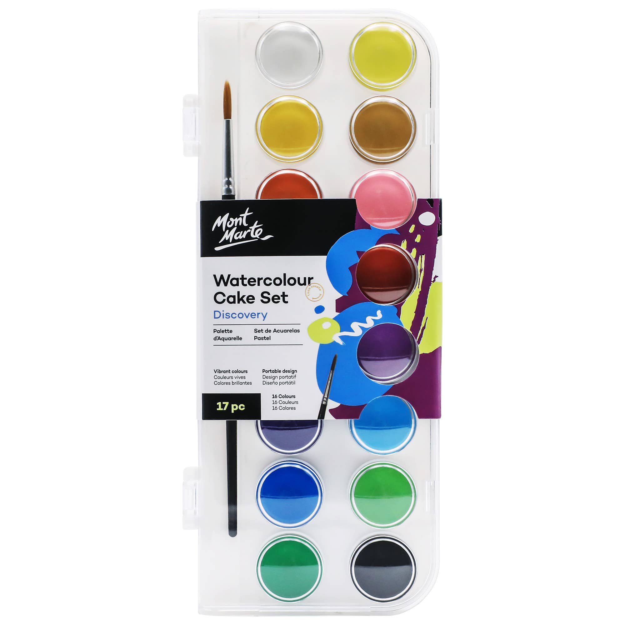 Watercolor Cake Set Discovery 17pc
