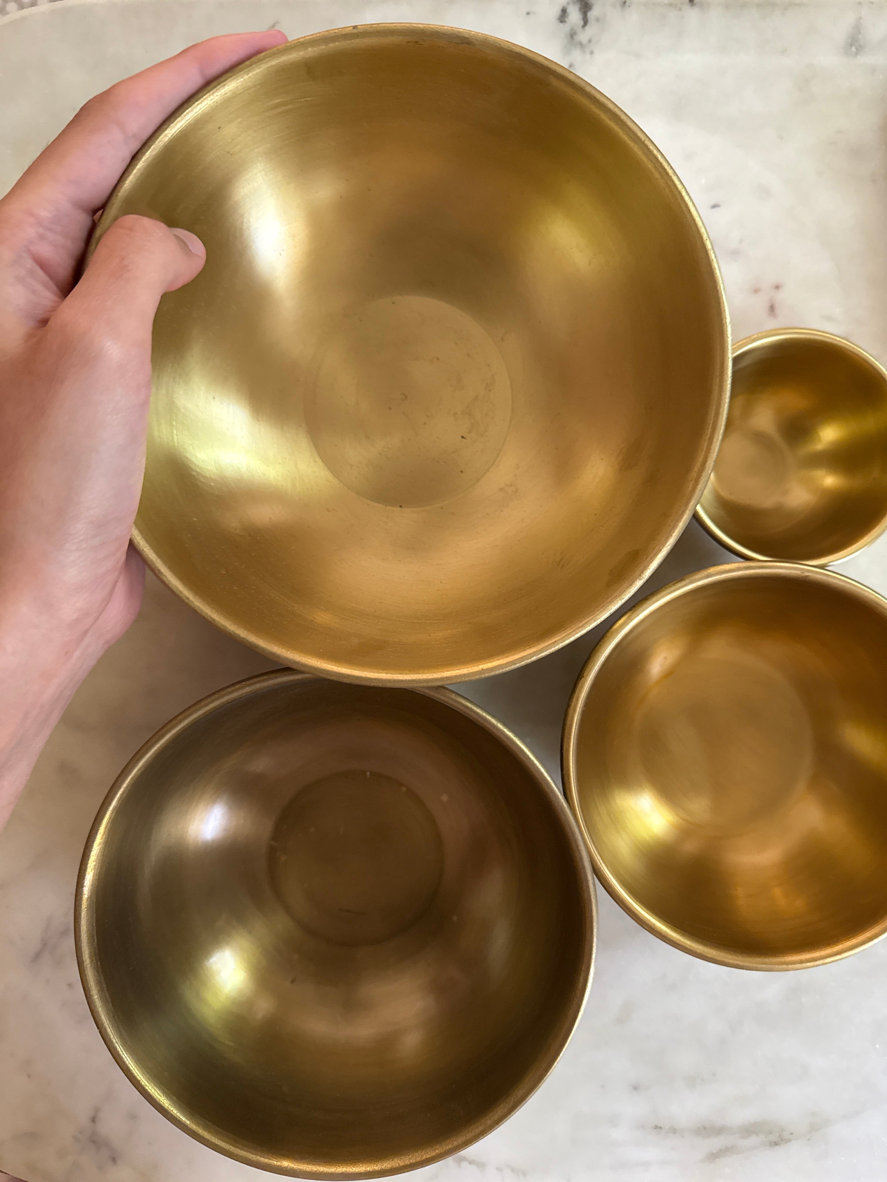 Round Brass Bowls