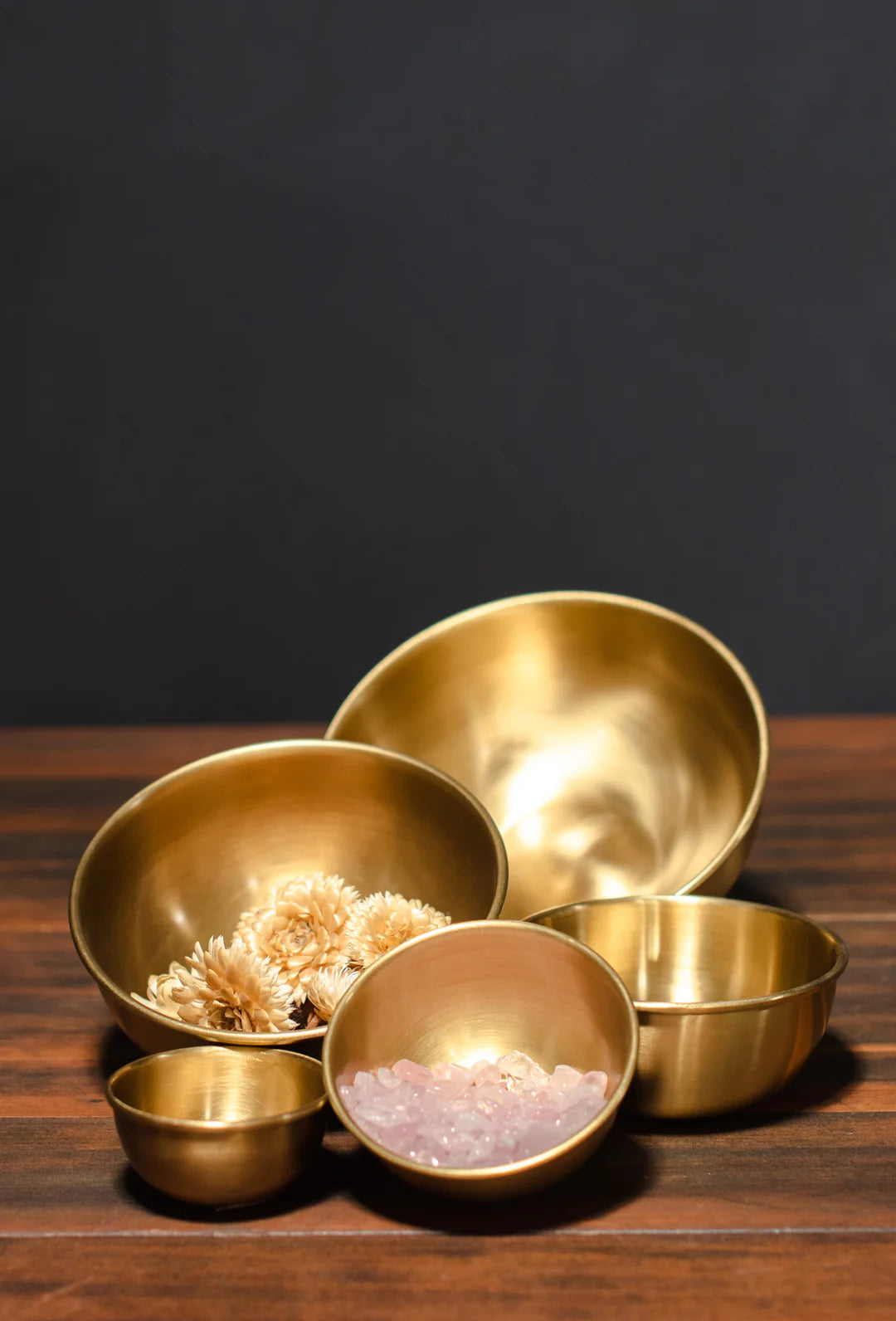 Round Brass Bowls