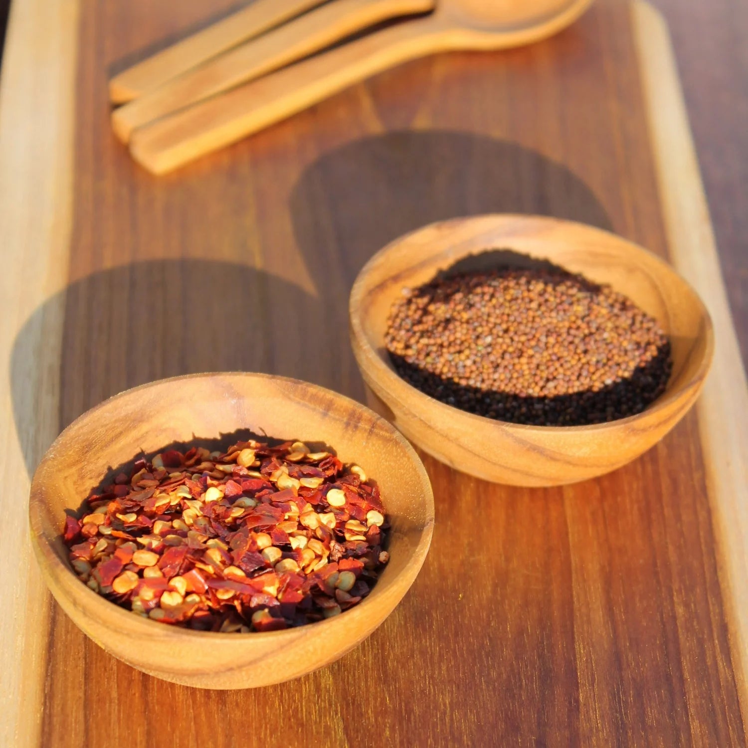 Teak Pinch Bowl & Spoon