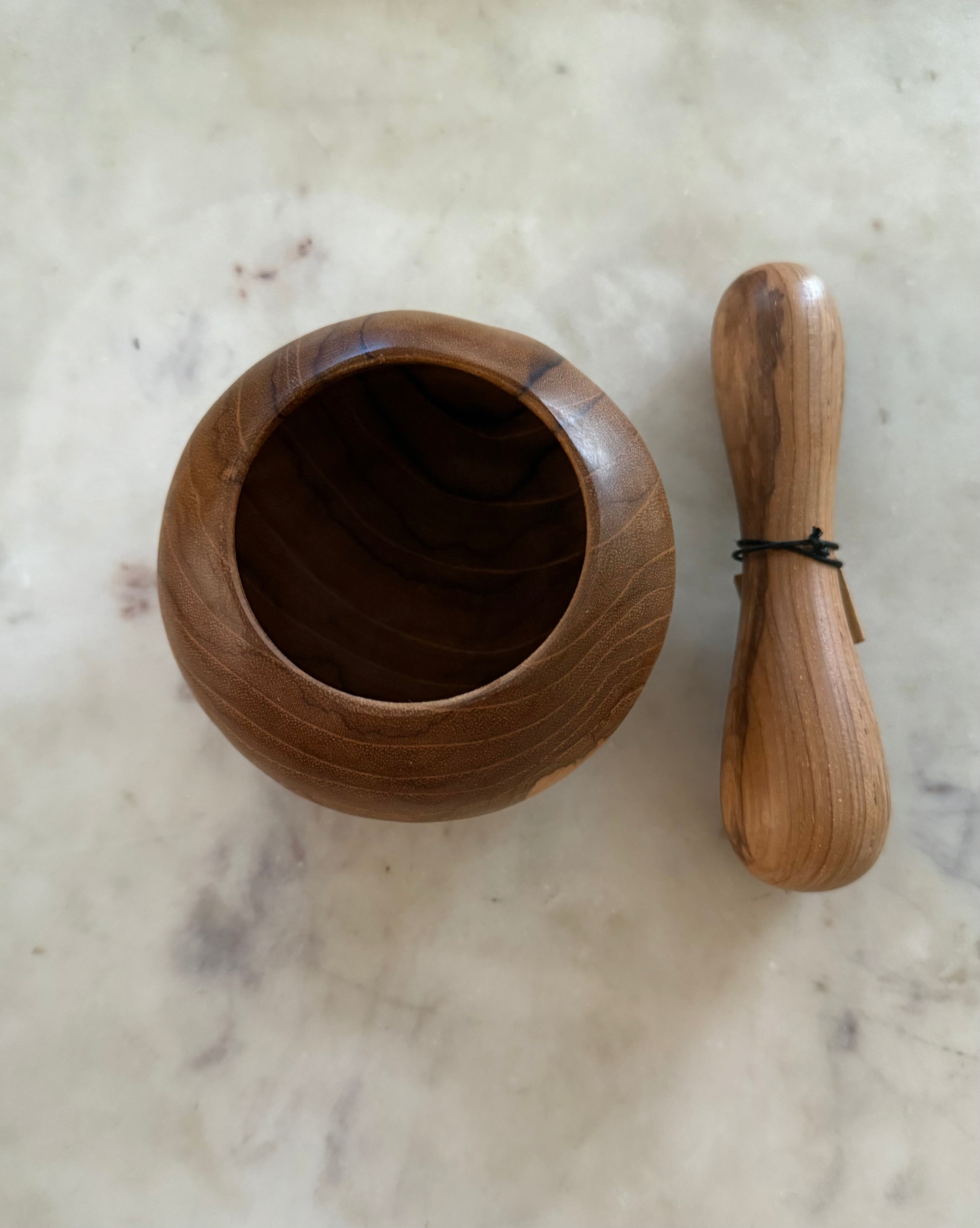 Teak Mortar & Pestle