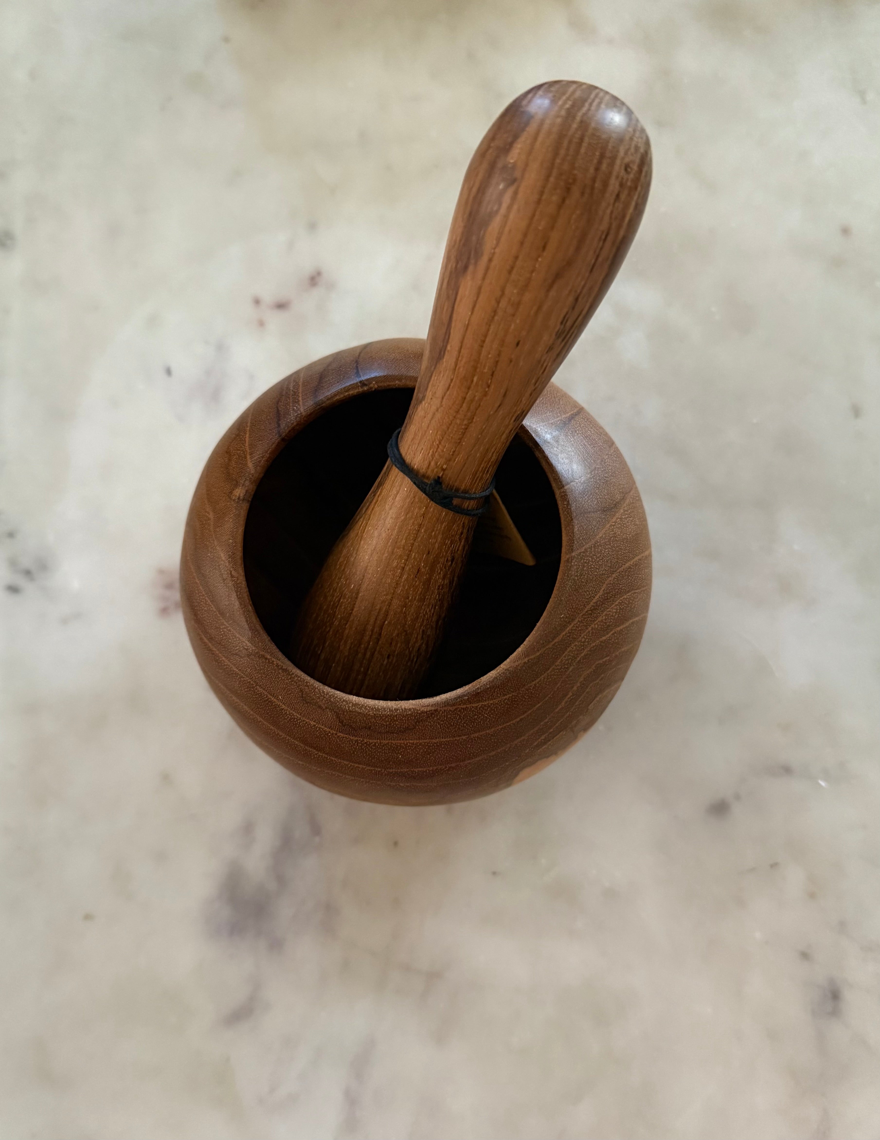 Teak Mortar & Pestle