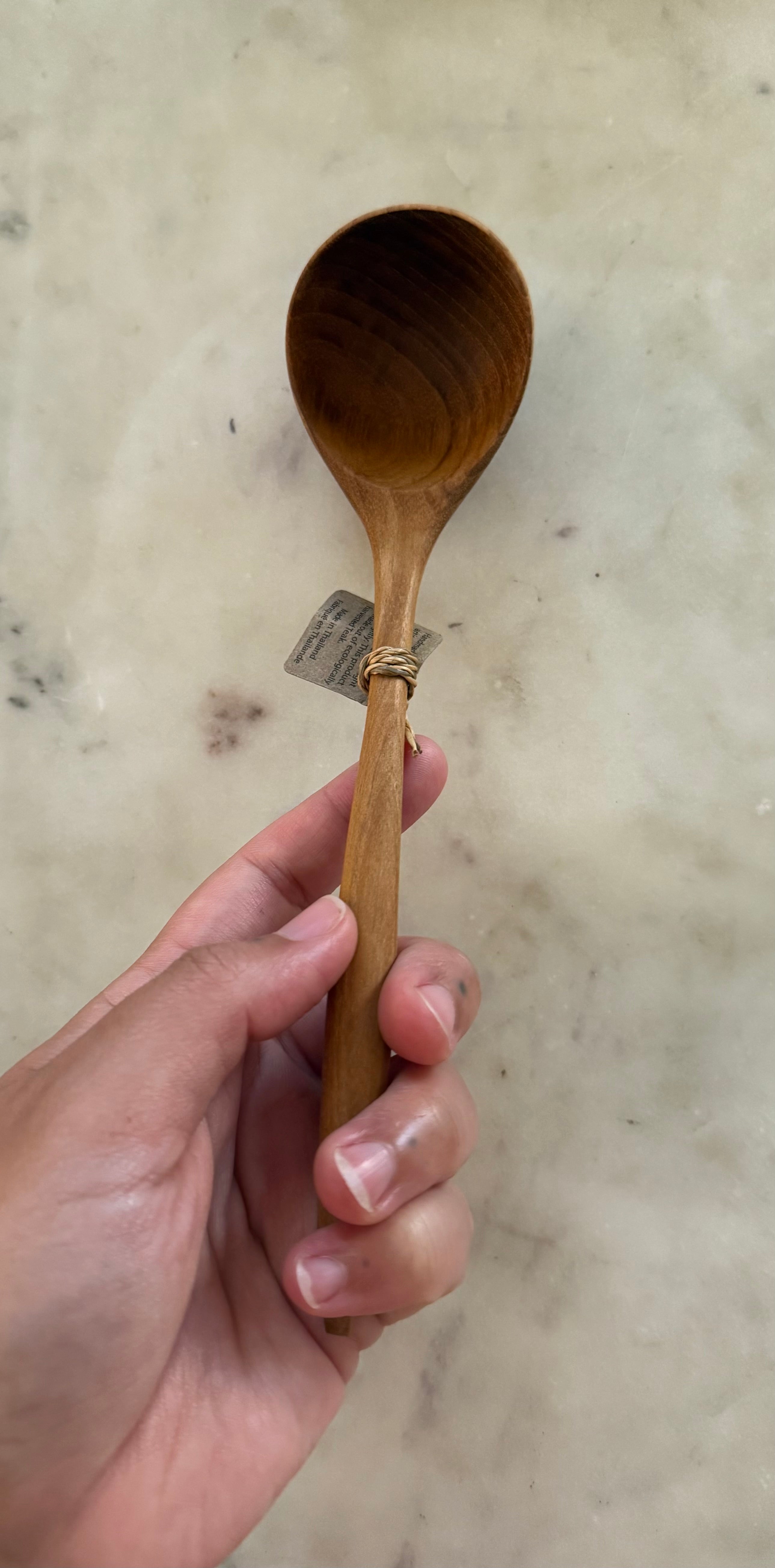 Teak Padma Sauce Ladle