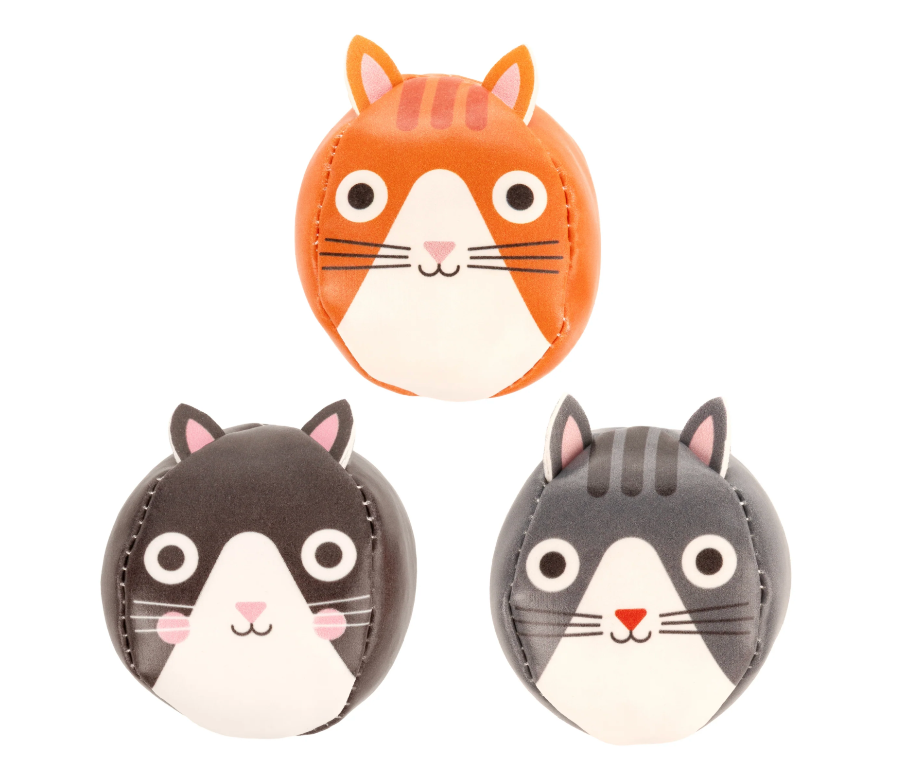 Three Little Cats Juggling Balls