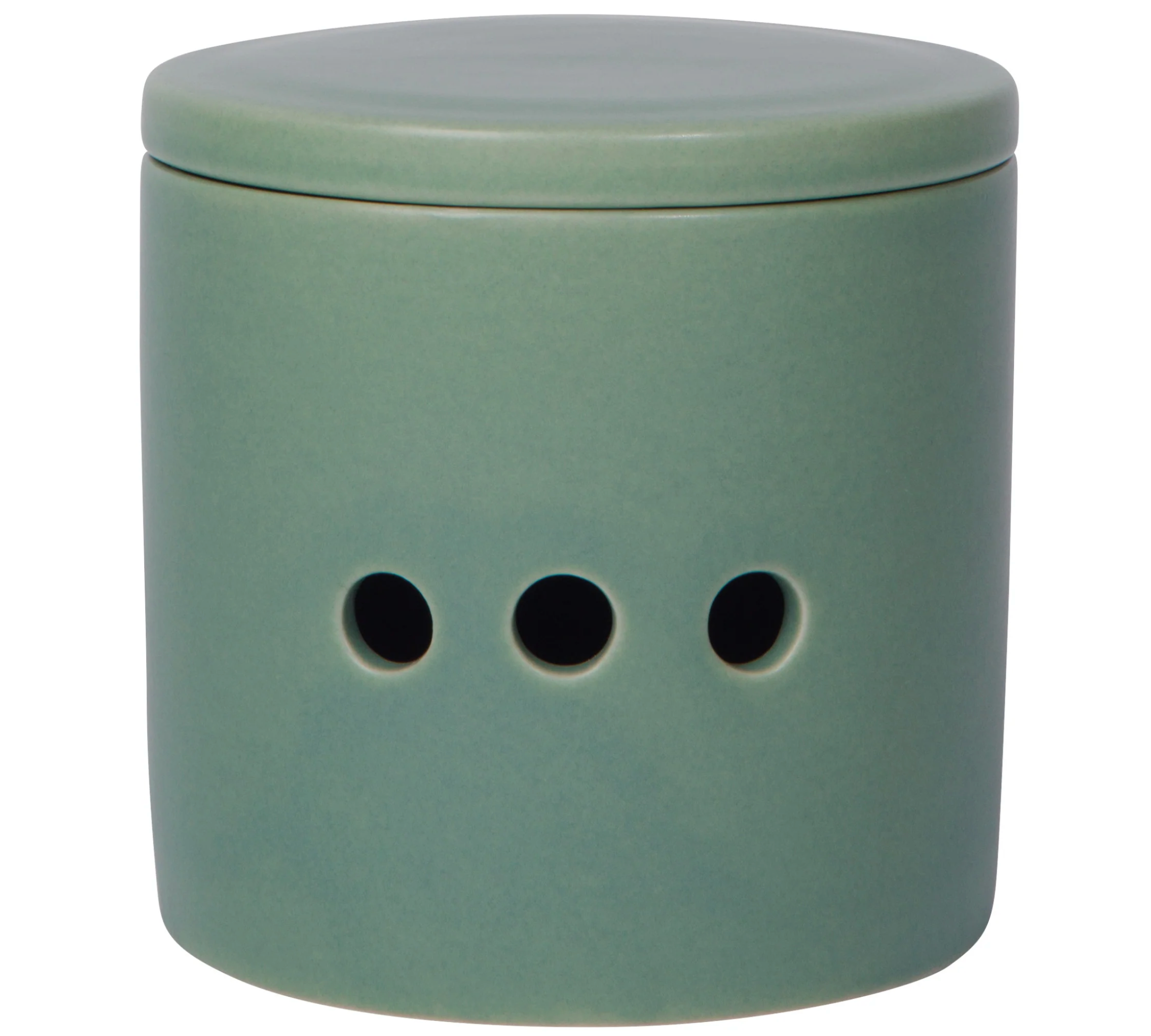 Matte Elm Green Garlic Keeper