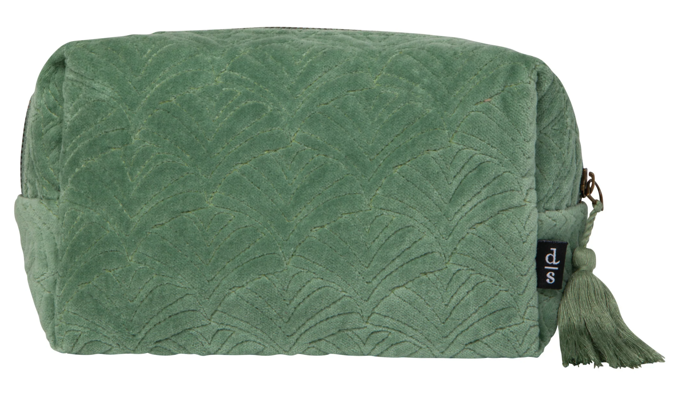 Jade Quilted Cosmetic Bag