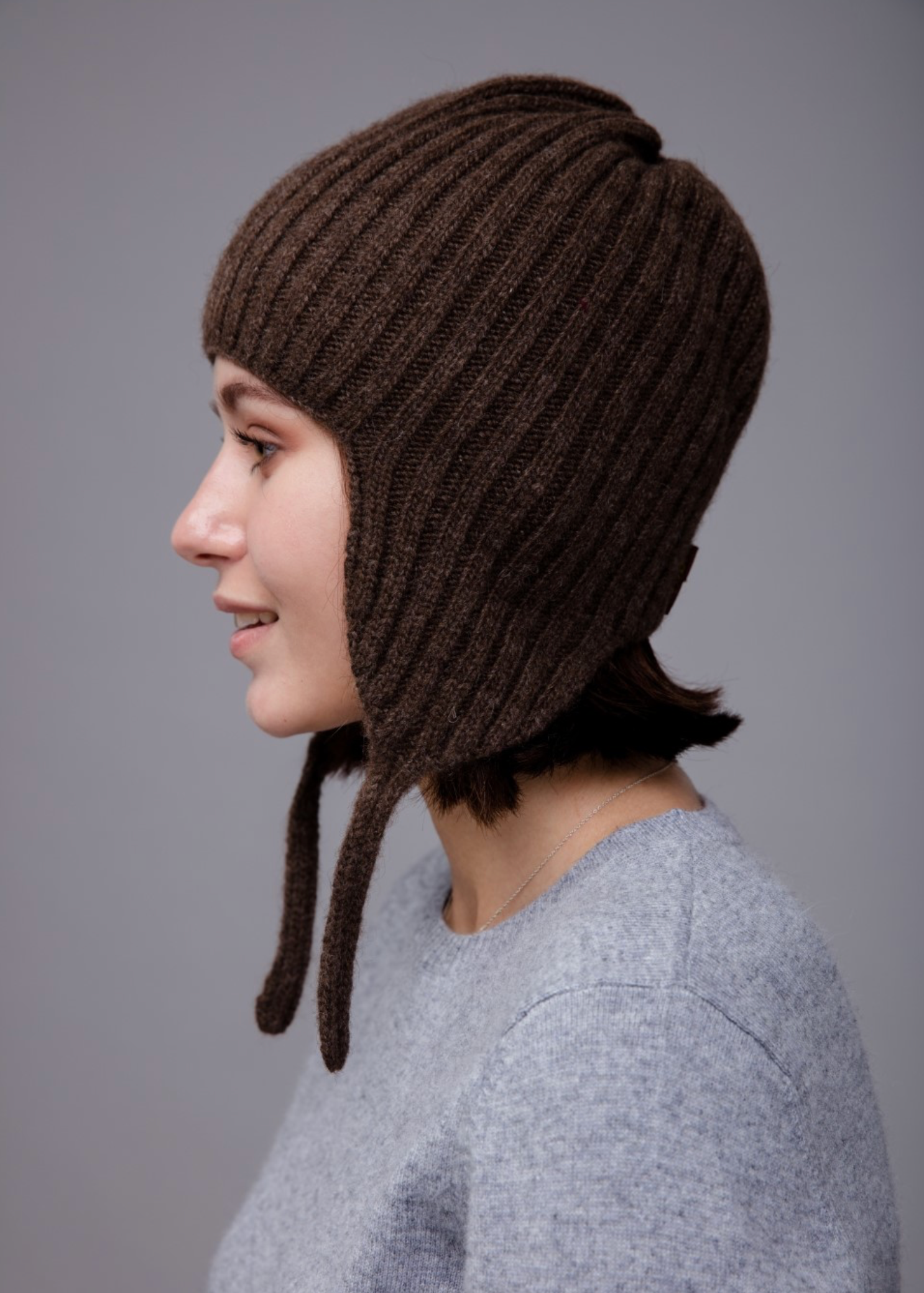 Sheep's Wool Hat with Earflaps