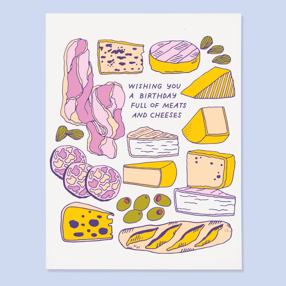 Meats and Cheeses Card