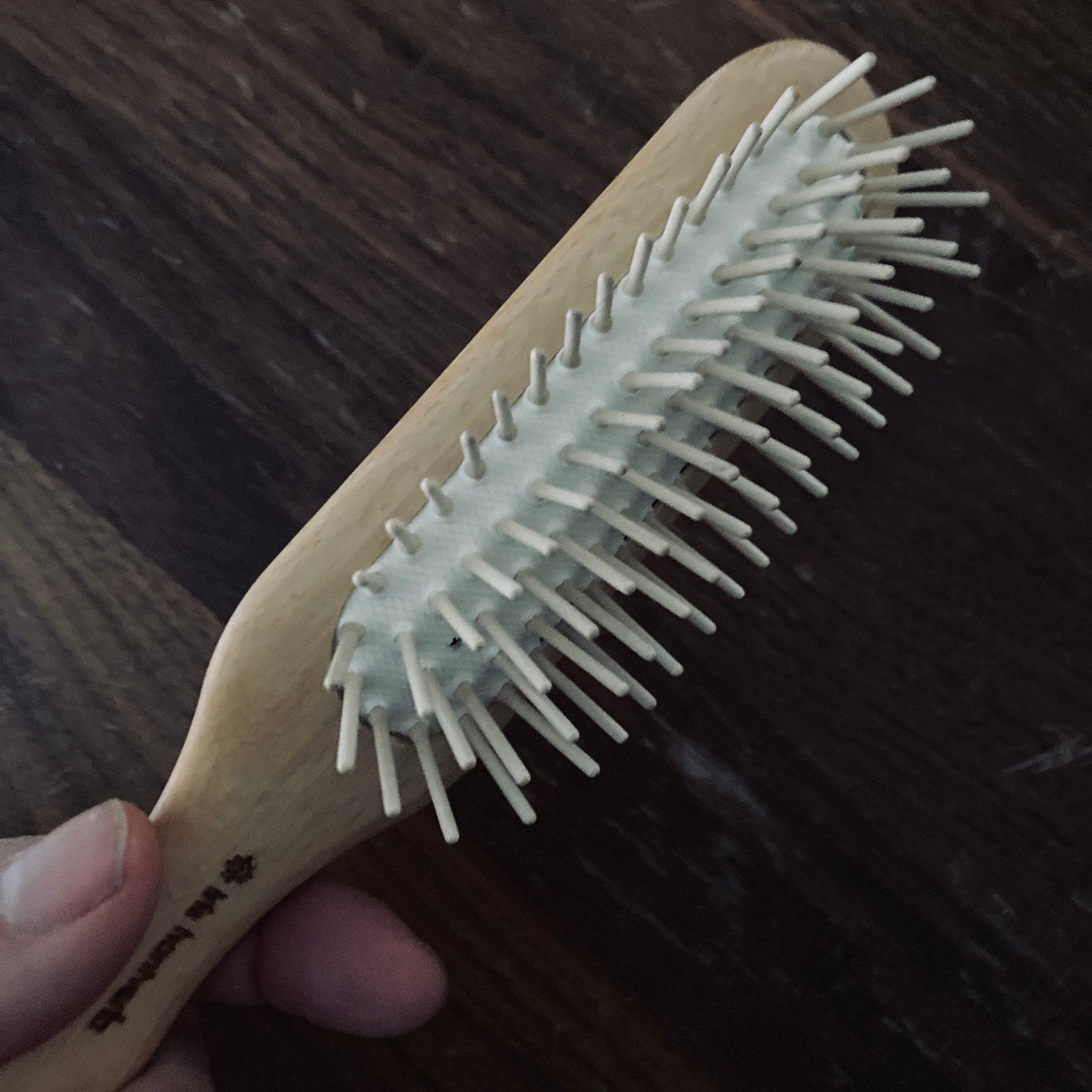 Wooden Pinned Hairbrush