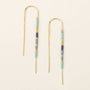 Aqua Thread Earring