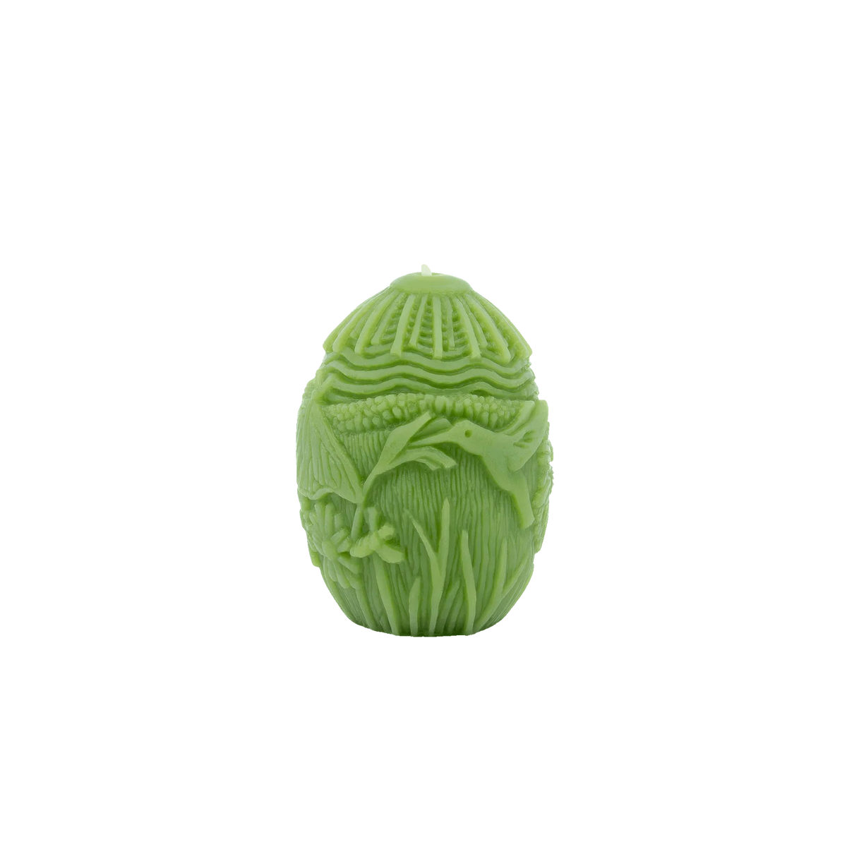 Beeswax Carved Egg - Everything Under the Sun (Green)