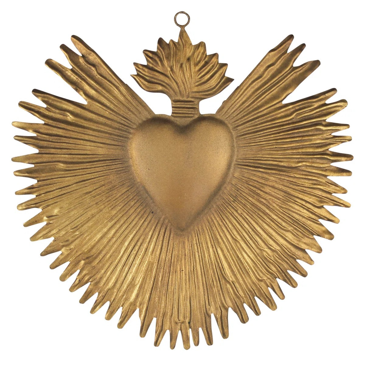 Hanging Metal Sacred Heart Milagro