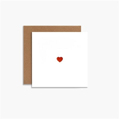 Red Heart Gift Enclosure Card