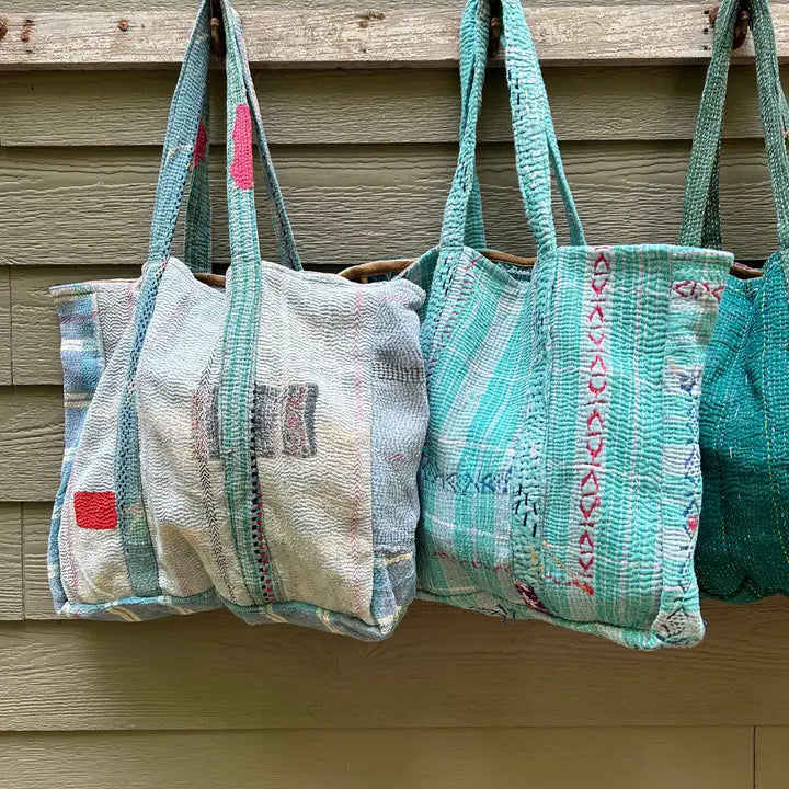 Oversize Kantha Tote Bag