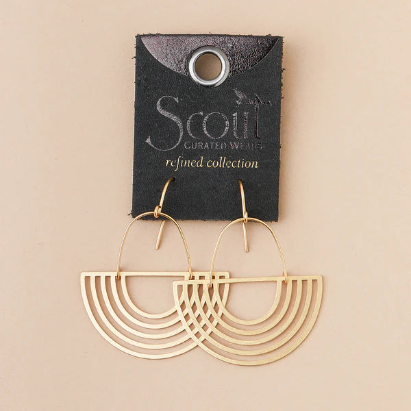 Refined Earring Collection - Solar Rays (In Silver or Gold)