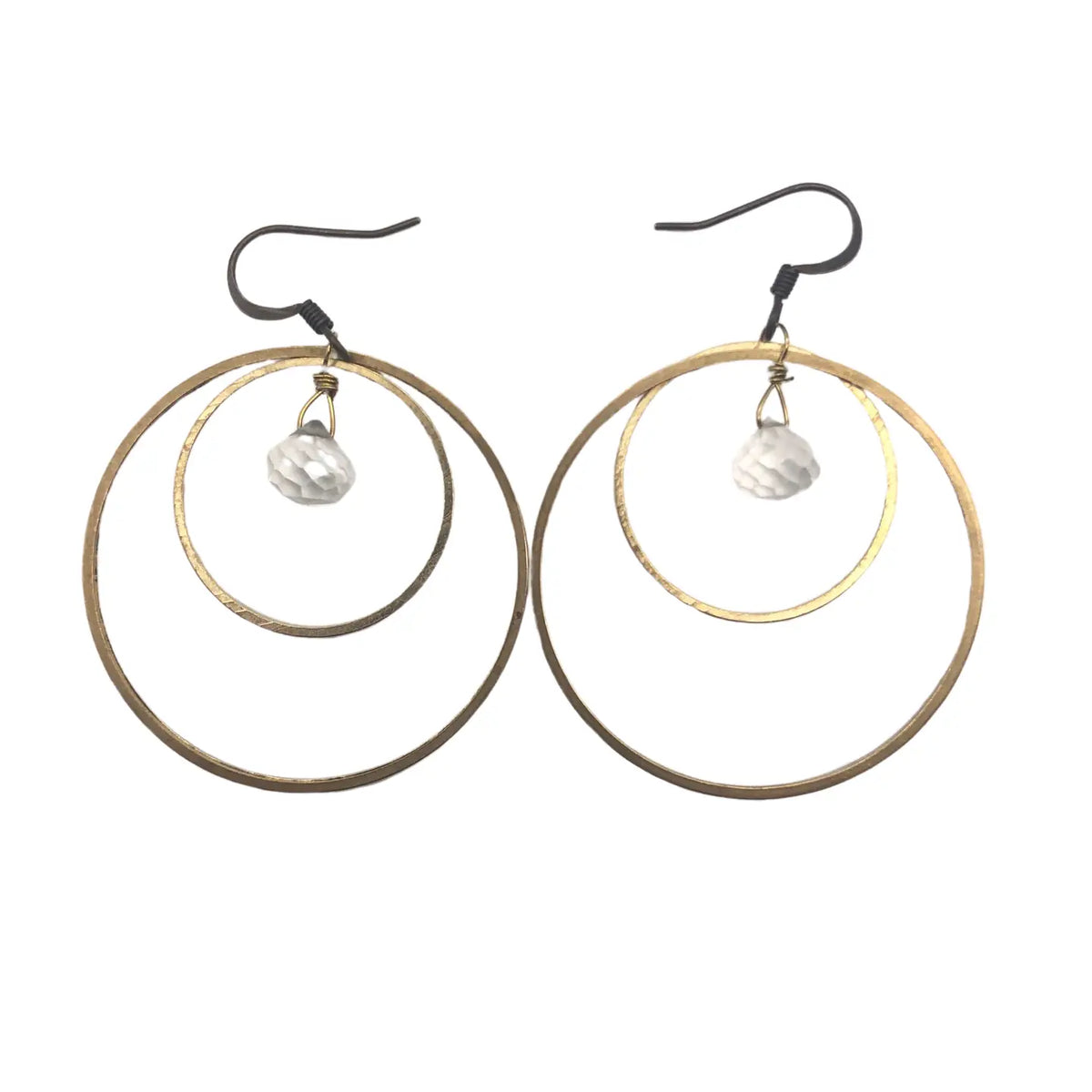 Roseau Quartz Crystal Earrings