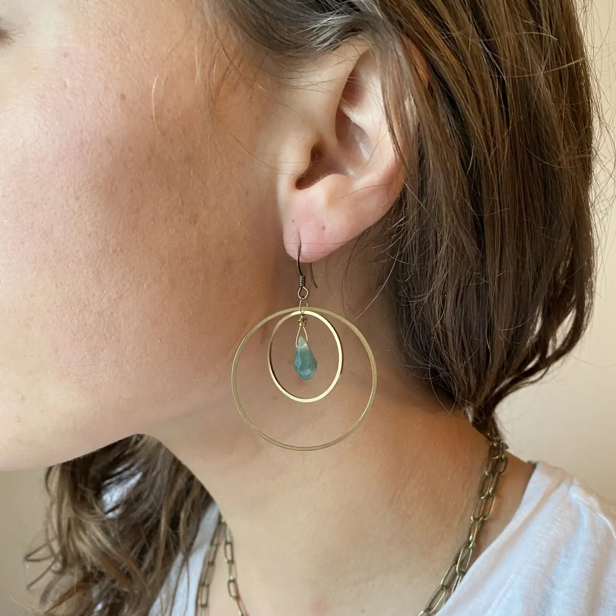 Roseau Quartz Crystal Earrings