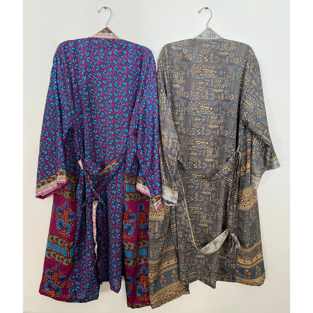 Upcycled 100% Silk Robe