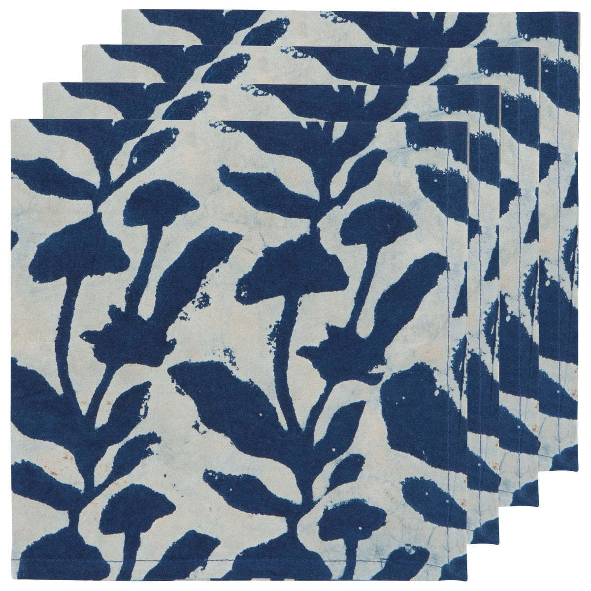 Flourish Block Print Napkins (4pc Set)