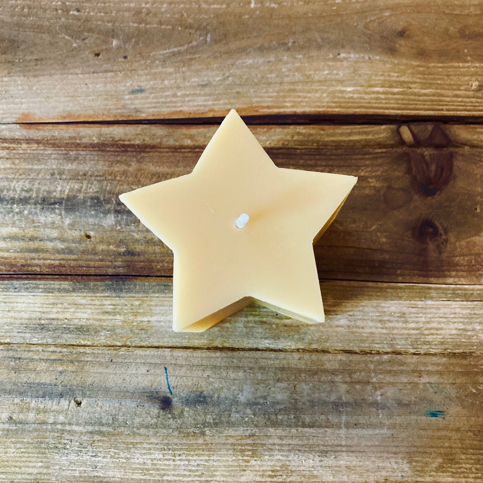 Five Pointed Star Beeswax Candle